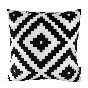 Soft Graphic Black Kussenhoes | 45x45 cm | Katoen
