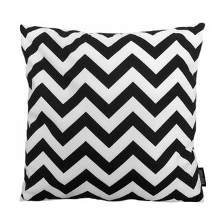 Gek op kussens! Black Chevron | 45 x 45 cm | Kussenhoes | Katoen/Polyester