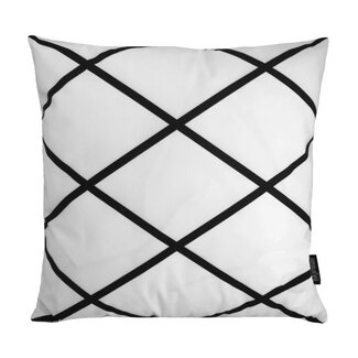Gek op kussens! Soft Criss Cross Square Kissenbezug | 45x45 cm | Baumwolle