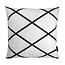 Gek op kussens! Soft Criss Cross Square Kissenbezug | 45x45 cm | Baumwolle