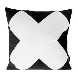 Gek op kussens! Big White Cross | 45 x 45 cm | Kussenhoes | Katoen