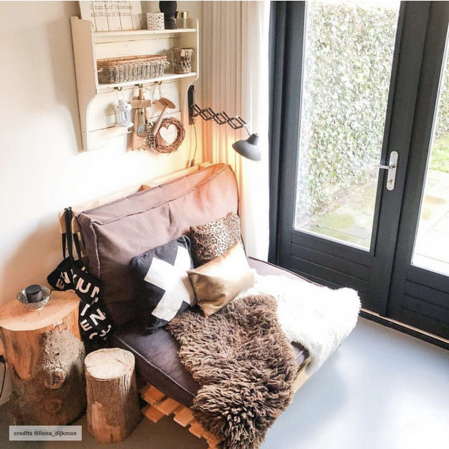 Big White Cross | 45 x 45 cm | Kussenhoes | Katoen