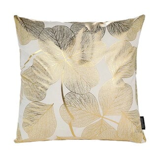 Gek op kussens! Gold Flowers | 45 x 45 cm | Kussenhoes | Katoen/Polyester