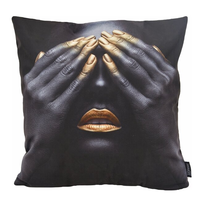 Gold Woman | 45 x 45 cm | Kussenhoes | Katoen/Polyester