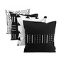 Senza Black/White #2 Kussenhoes | 45x45 cm | Katoen