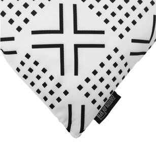 Senza Black/White #2 Kussenhoes | 45x45 cm | Katoen