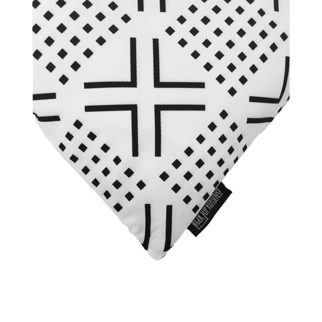 Senza Black/White #2 Kissenbezug | 45x45 cm | Baumwolle