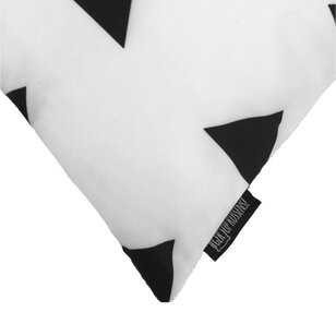 Senza Black/White #3 Kussenhoes | 45x45 cm | Katoen