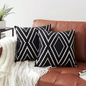 Yana Black Kussenhoes | 45x45 cm | Katoen/Polyester