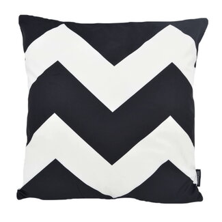 Big Black Chevron | 45 x 45 cm | Kussenhoes | Katoen