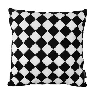 Gek op kussens! Black Checkers | 45 x 45 cm | Kussenhoes | Katoen/Polyester