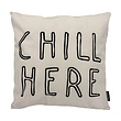 Chill Here Kussenhoes | 45x45 cm | Katoen/Linnen