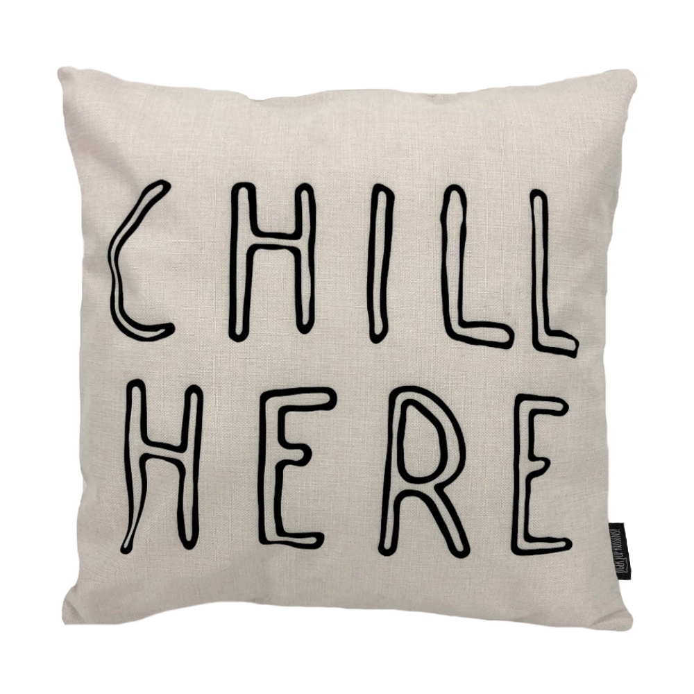 chill here pillow
