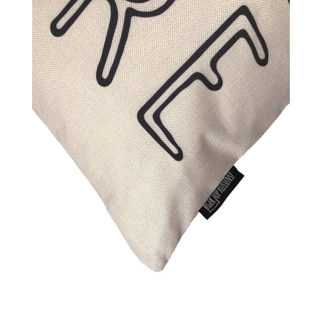 Chill Here Kussenhoes | 45x45 cm | Katoen/Linnen