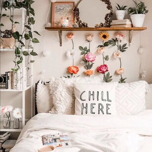 Chill Here Kissenbezug | 45x45 cm | Baumwolle/Leinen