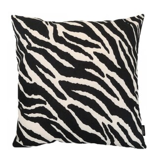 Gek op kussens! Black Zebra | 45 x 45 cm | Kussenhoes | Katoen/Linnen