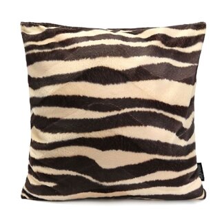 Gek op kussens! Furry Zebra Kissenbezug | 45x45 cm | Polyester