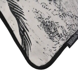 Velvet Leopard Palm Kussenhoes | 45x45 cm | Polyester
