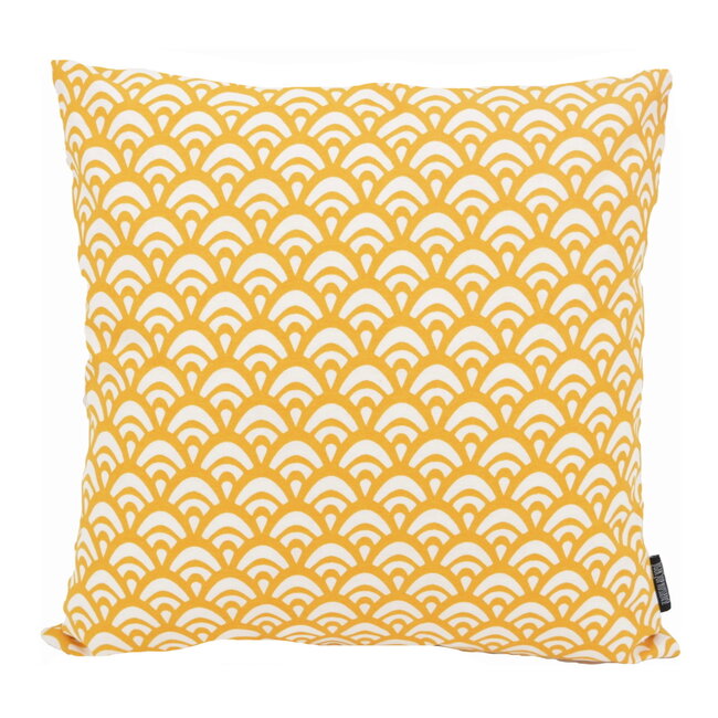 Waves Yellow | 45 x 45 cm | Kussenhoes | Katoen/Polyester