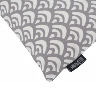 Waves Grey Kussenhoes | 45x45 cm | Katoen/Polyester