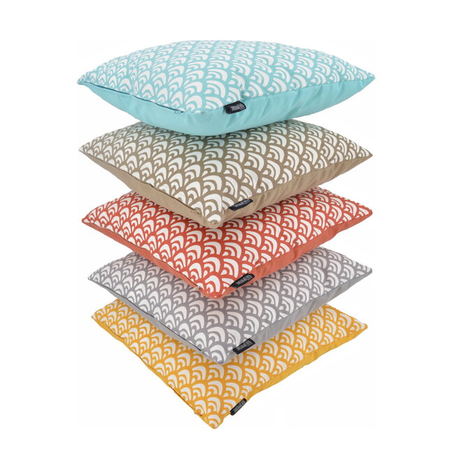 Waves Grey Kissenbezug | 45x45 cm | Baumwolle/Polyester