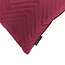 Red Velvet Chevron | 45 x 45 cm | Kussenhoes | Polyester