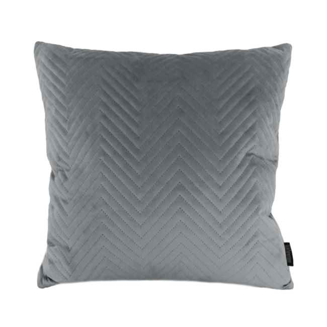 Silver Grey Velvet Chevron | 45 x 45 cm | Kussenhoes | Polyester