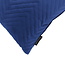 Blue Chevron Velvet Long | 30 x 50 cm | Kussenhoes | Polyester