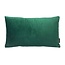 Dark Green Velvet Button Long | 30 x 50 cm | Kussenhoes | Polyester