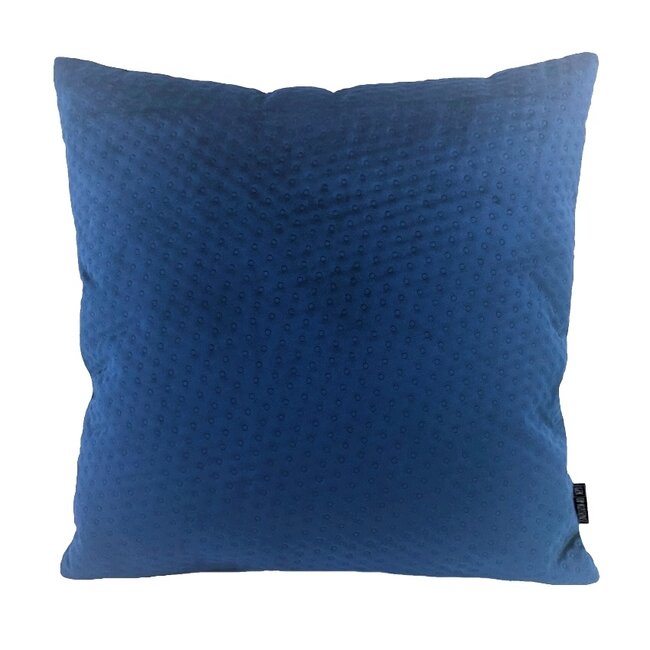 Blue Button Velvet | 45 x 45 cm | Kussenhoes | Polyester