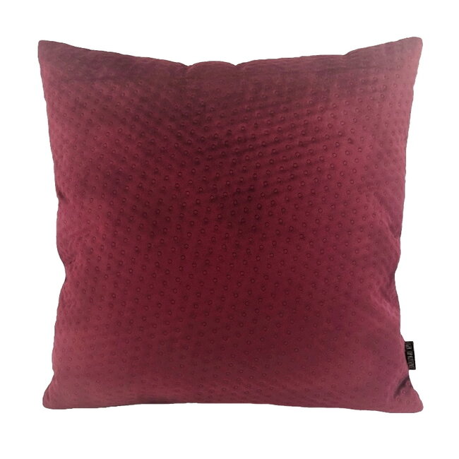 Red Button Velvet | 45 x 45 cm | Kussenhoes | Polyester