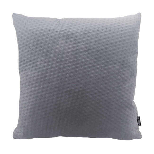 Silver Grey Button Velvet | 45 x 45 cm | Kussenhoes | Polyester