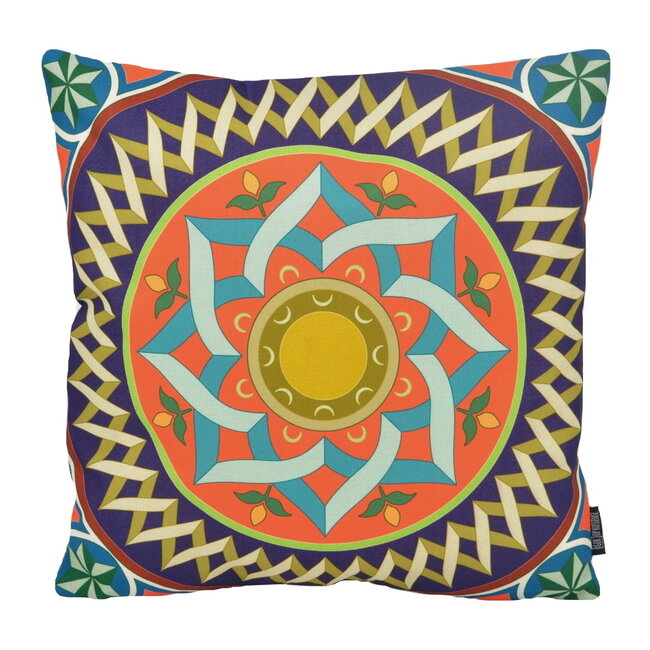Color Mandala #1 | 45 x 45 cm | Kussenhoes | Katoen/Linnen