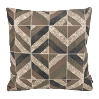 Gek op kussens! Stripe Patchwork #2 Kissenbezug | 45x45 cm | PU - Leder