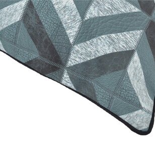 Stripe Patchwork #4 Kussenhoes | 45x45 cm | PU Leder