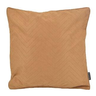 Gek op kussens! Suedine Chevron Camel | 45 x 45 cm | Kussenhoes | Suedine