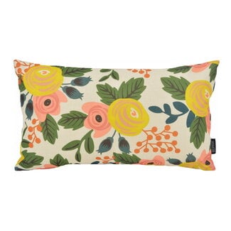 Gek op kussens! Retro Flower Delia | 30 x 50 cm | Kussenhoes | Katoen/Linnen