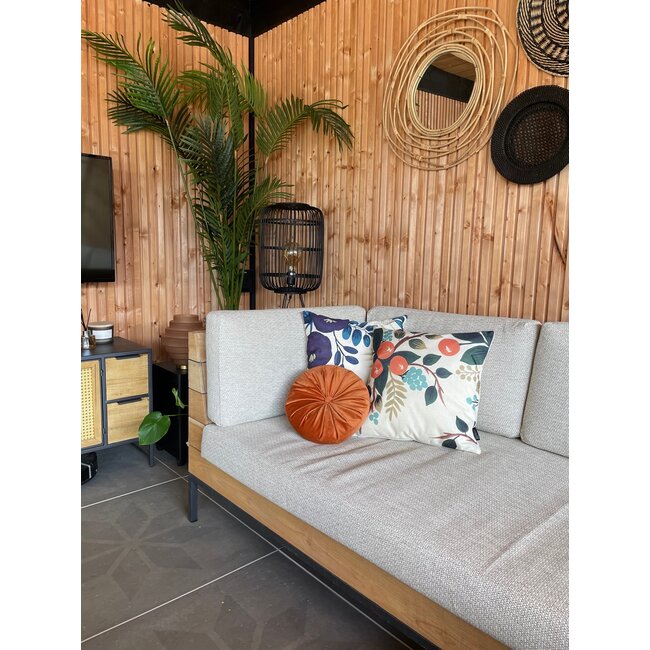 Purple Flower Retro | 45 x 45 cm | Kussenhoes | Katoen