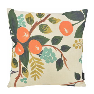 Gek op kussens! Orange Clementine Retro | 45 x 45 cm | Kussenhoes | Katoen