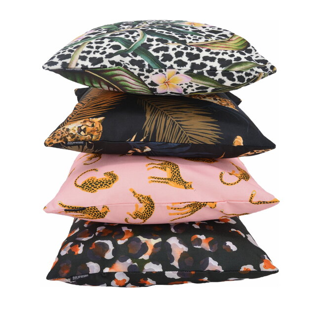 Golden Leopard - Outdoor Kussenhoes | 45x45 cm | Katoen