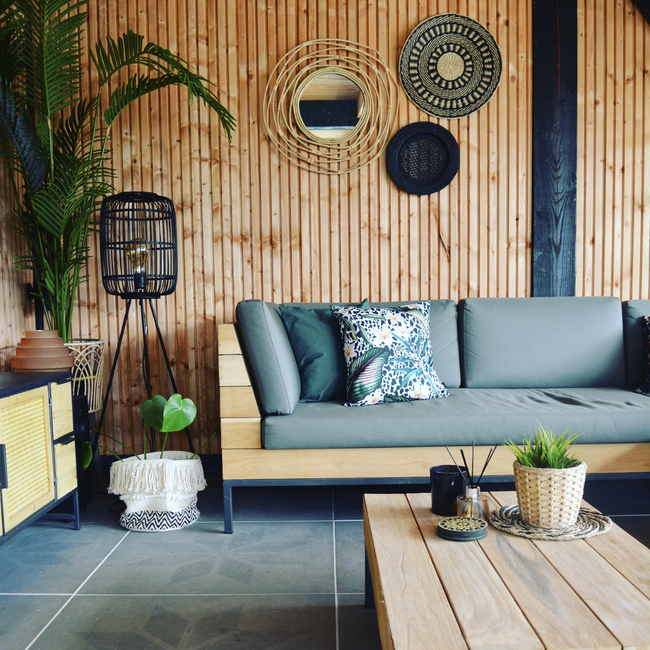 Leopard Leaf - Outdoor Kussenhoes | 45x45 cm | Katoen