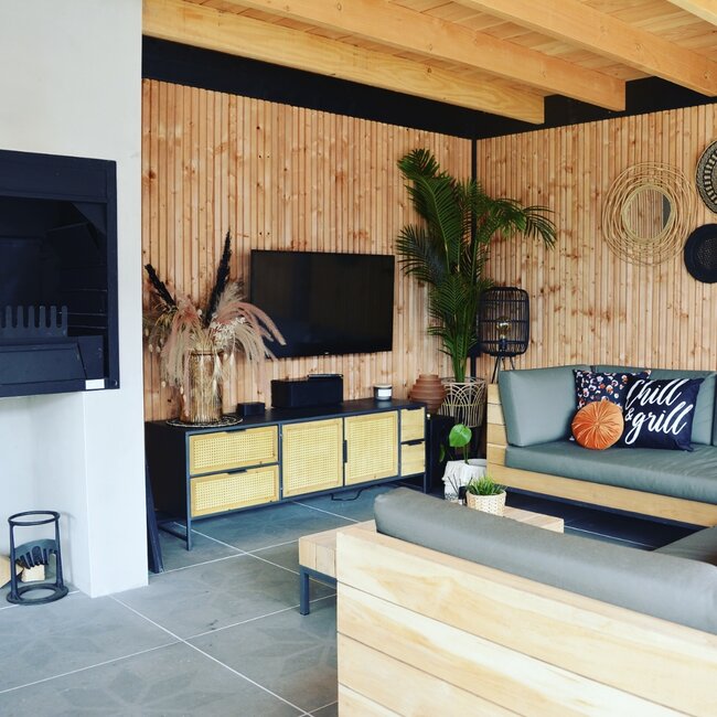 Leopard Print - Outdoor Kussenhoes | 45x45 cm | Katoen