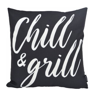 Gek op kussens! Chill & Grill - Outdoor Kissenbezug | 45x45 cm | Baumwolle