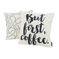But First, Coffee - Outdoor Kussenhoes | 45x45 cm | Katoen