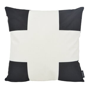Dano Black/White #1 - Outdoor Kussenhoes | 45x45 cm | Katoen
