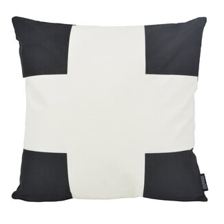 Gek op kussens! Dano Black/White #1 - Outdoor Kussenhoes | 45x45 cm | Katoen