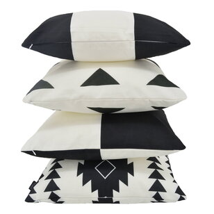 Dano Black/White #2 - Outdoor Kussenhoes | 45x45 cm | Katoen