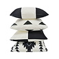 Dano Black/White #2 - Outdoor Kussenhoes | 45x45 cm | Katoen