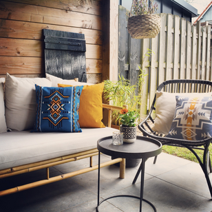 Ibiza Grey - Outdoor Kussenhoes | 45x45 cm | Katoen