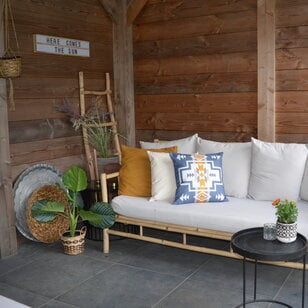 Ibiza Grey - Outdoor Kussenhoes | 45x45 cm | Katoen